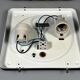 60s 70s Ceiling Lamp Plafoniere Glashütte Limburg Germany Glass & Metal