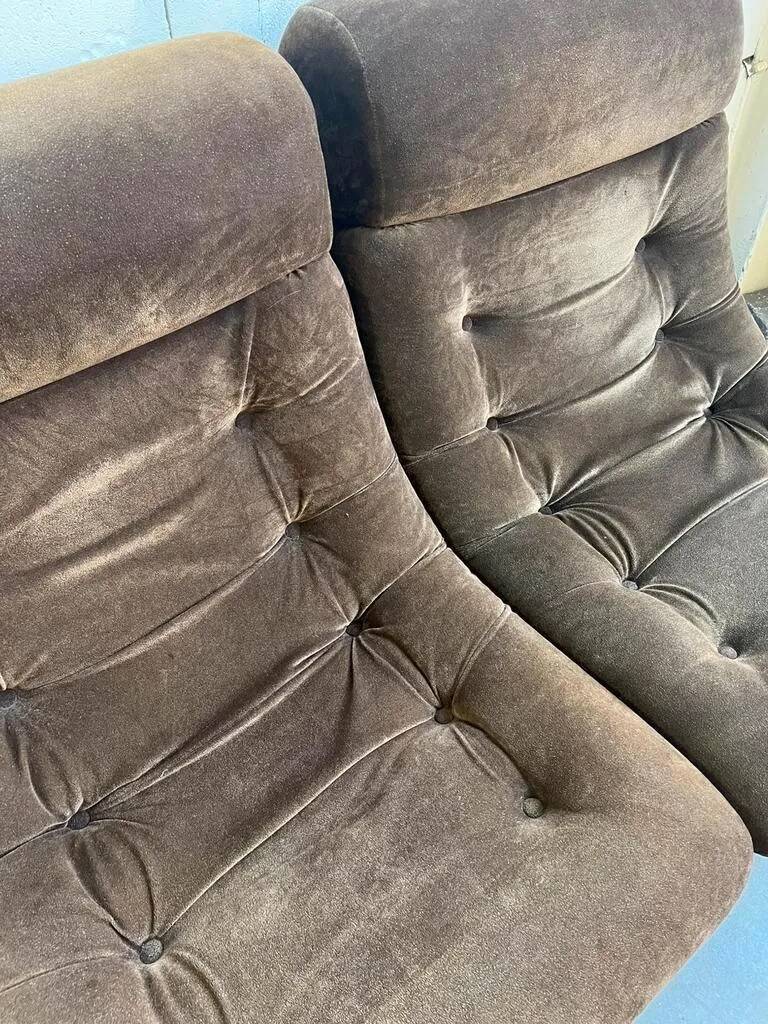 Canapé/canapé/salon modulable vintage 4 pièces meurop