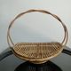 Vintage rattan basket fruit basket France 1960s