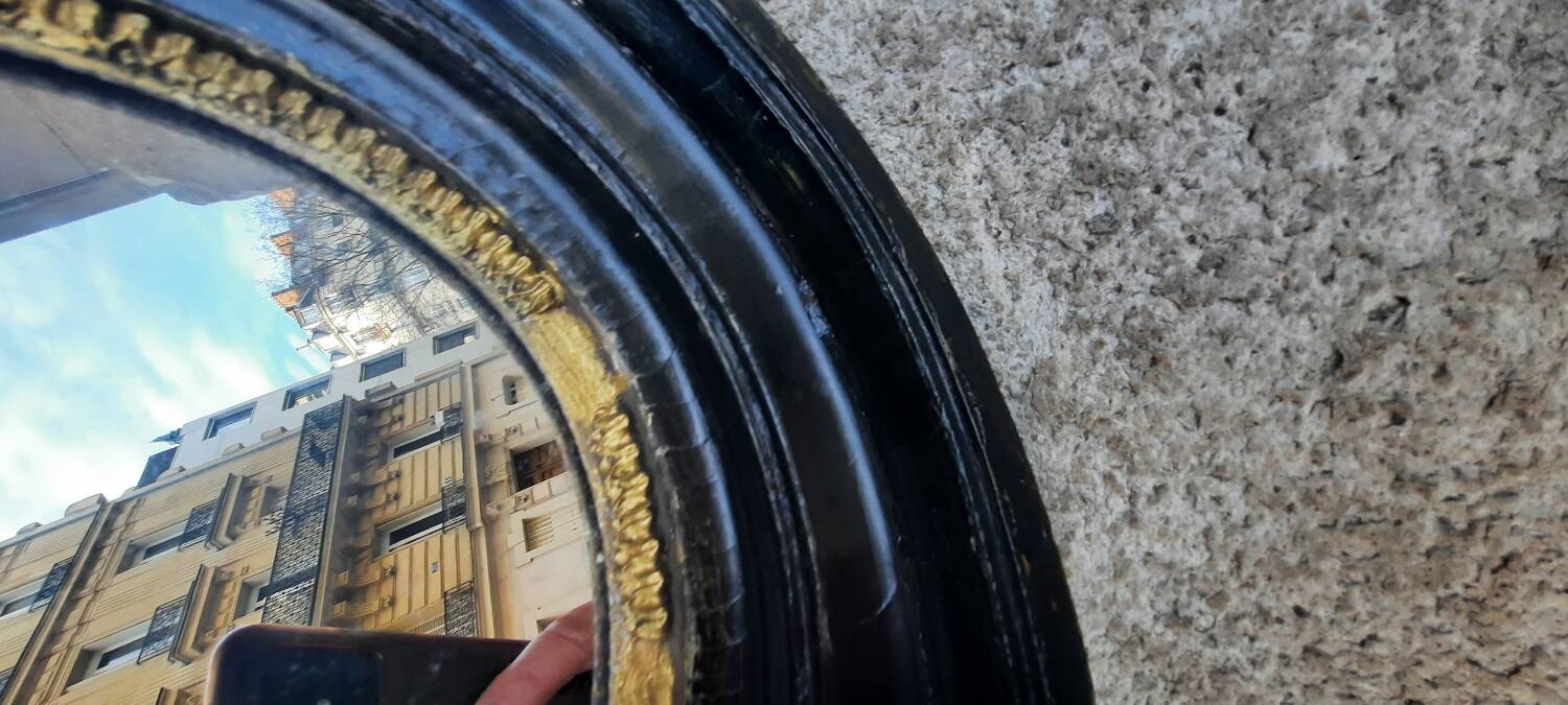 Napoleon III oval mirror