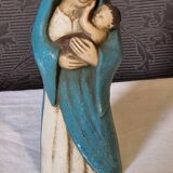 Virgin and Child in polychrome sandstone
