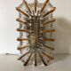 Lot 3 appliques brique de verre 1960