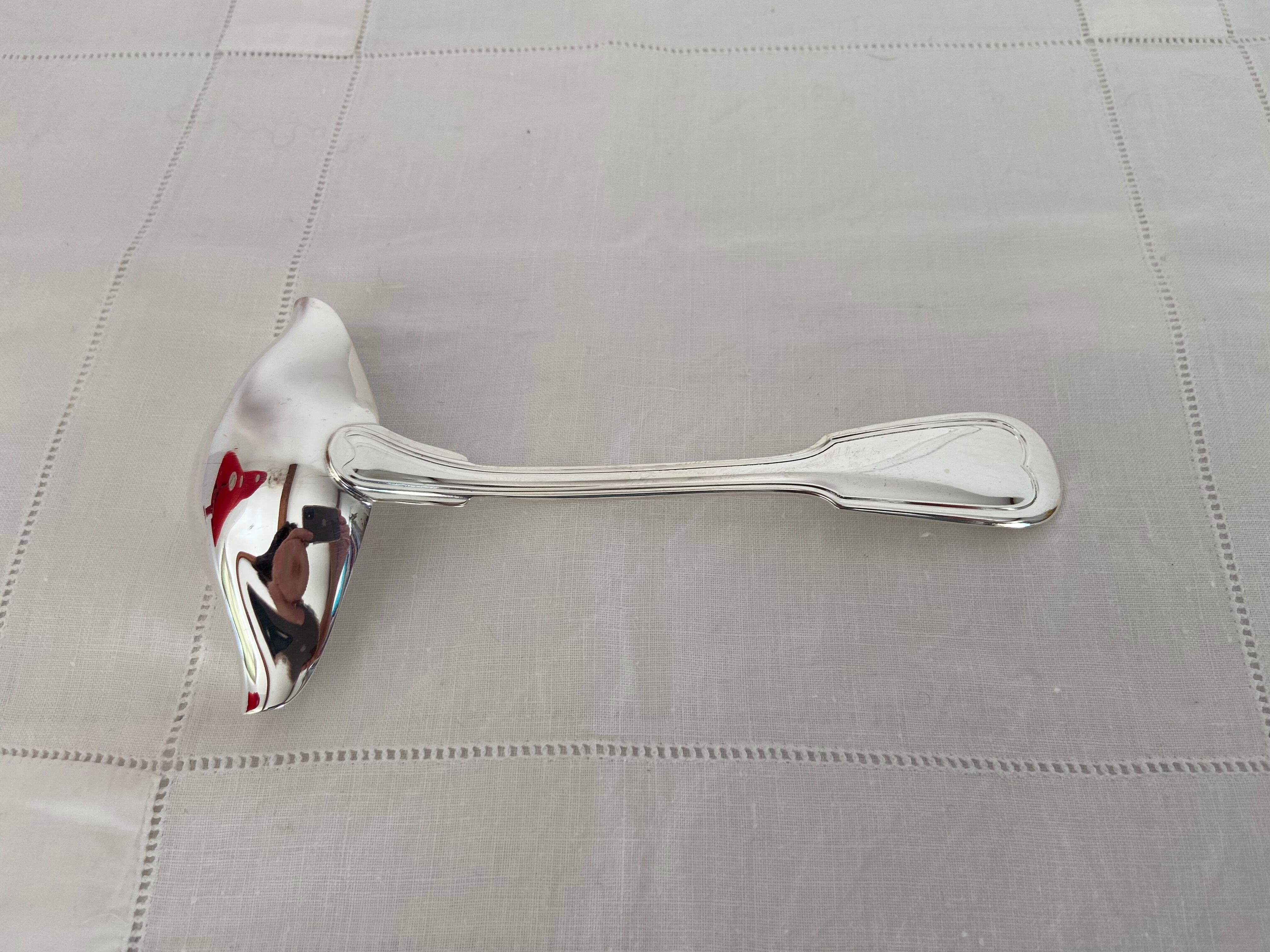 Degreaser sauce spoon Silver metal