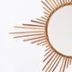 Old mirror, rattan, sun, star shape