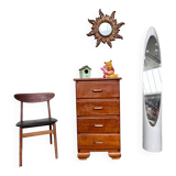 Vintage art deco weekly chest of drawers
