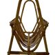 Vintage Rattan Magazine Basket Newspaper Rack 60s Rohe