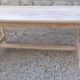 Table de ferme bois brut