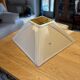 Lampe de table vintage avec base en buste sculpté