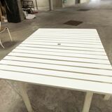 Garden furniture table and 4 armchairs 60's in its juice