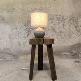 Vintage ceramic ball-shaped lamp