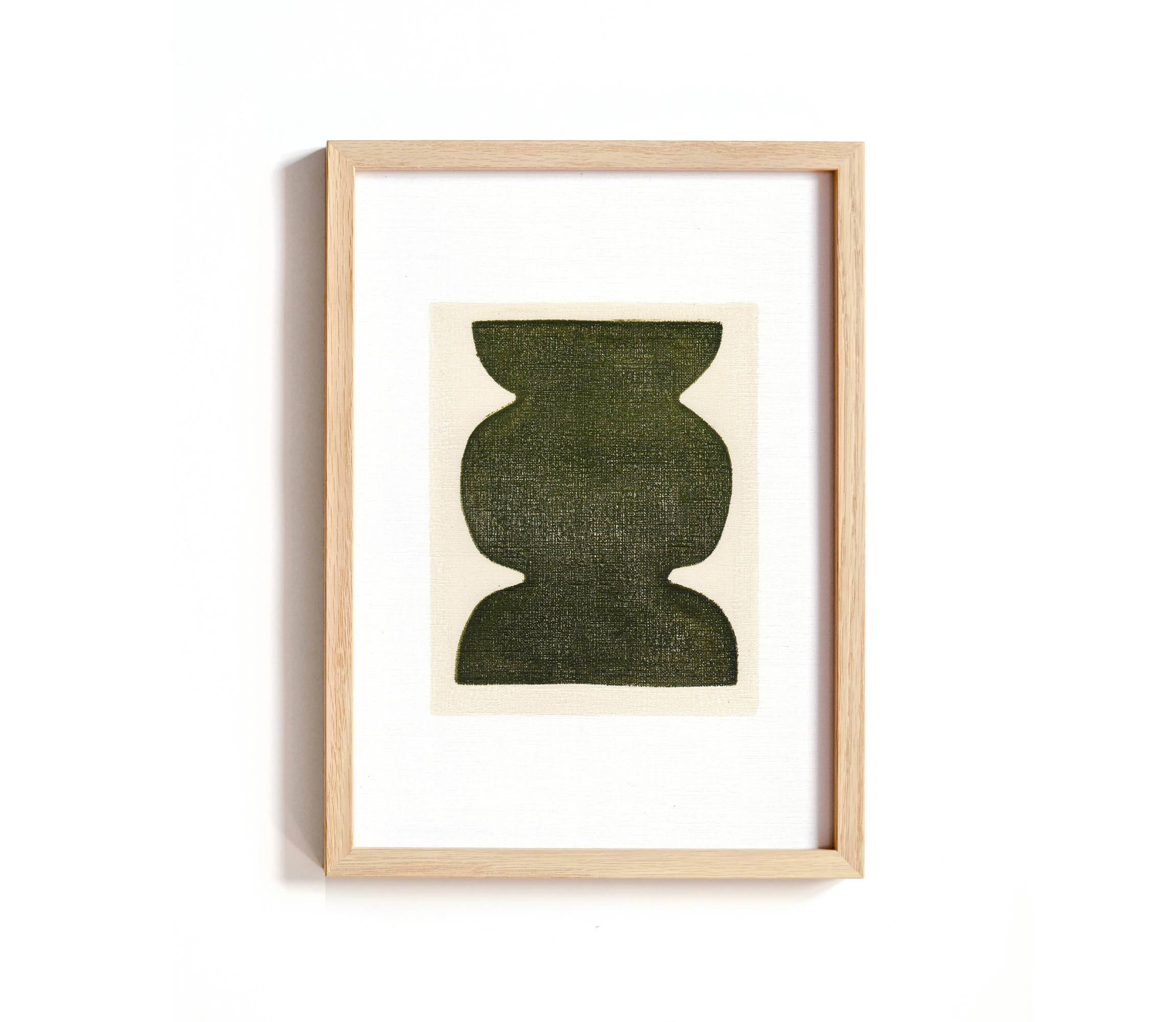 Duo of paints - pow and mood - dark khaki green - signed eawy