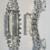 Glass candlesticks