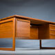 Freestanding Teak Desk from GV Møbler, 1960s