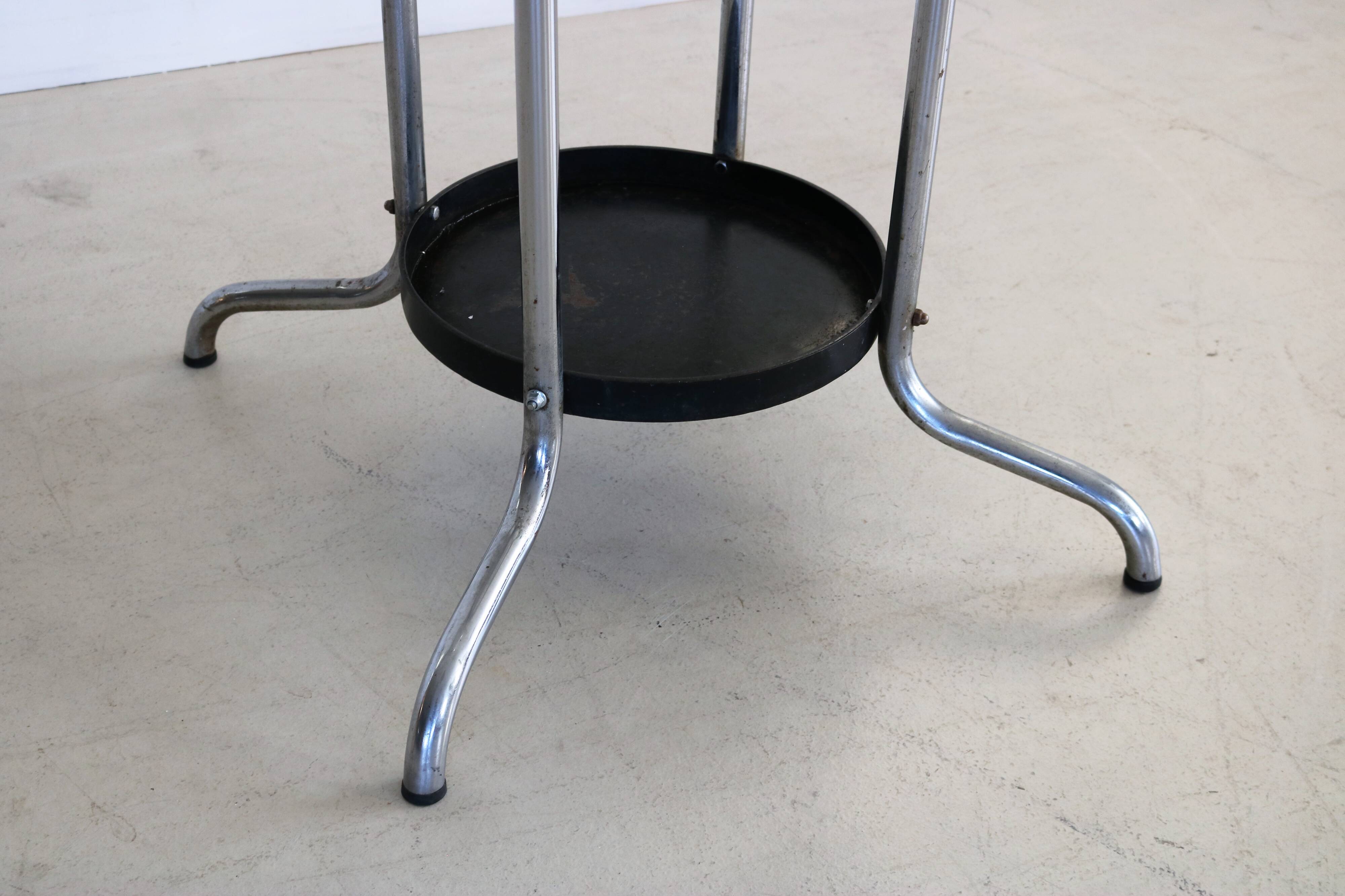 vintage standing coat rack | 70s | chrome