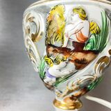 Paire de lampes de table en porcelaine portugaise limitée et numérotée par Alconaca