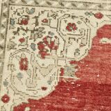 Red & Beige Oriental Vintage Rug 130x257Cm SK 22857