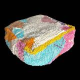 Moroccan wool pouf