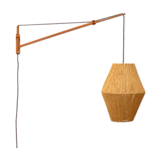 Oak wall lamp by A. Bank Jensen & Kjeld Iversen for Louis Poulsen 50’s