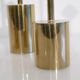 Lot of vintage Scandinavian brass candlesticks