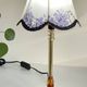 LAMPSHade Plexiglass and Lilac Fabric VINTAGE