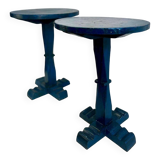 Set of 2 vintage side tables / vegetable tables