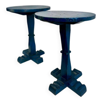Set of 2 vintage side tables / vegetable tables