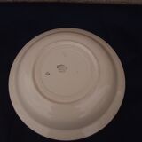Hollow round plate in earthenware KG Lunéville model Rachel diam 28.5 cm
