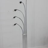 1970s Chrome and Marble Floor Lamp , Italy
