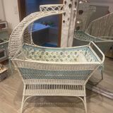 Rattan cradle from the 50s and 60s