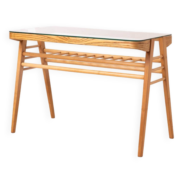 Table basse par františek jirák pour úluv, design tchèque, années 1960, moderne milieu de siècle