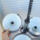 Suspension Lustre Space Age 1970 Eyeball Massive Art Belgium brushed aluminium