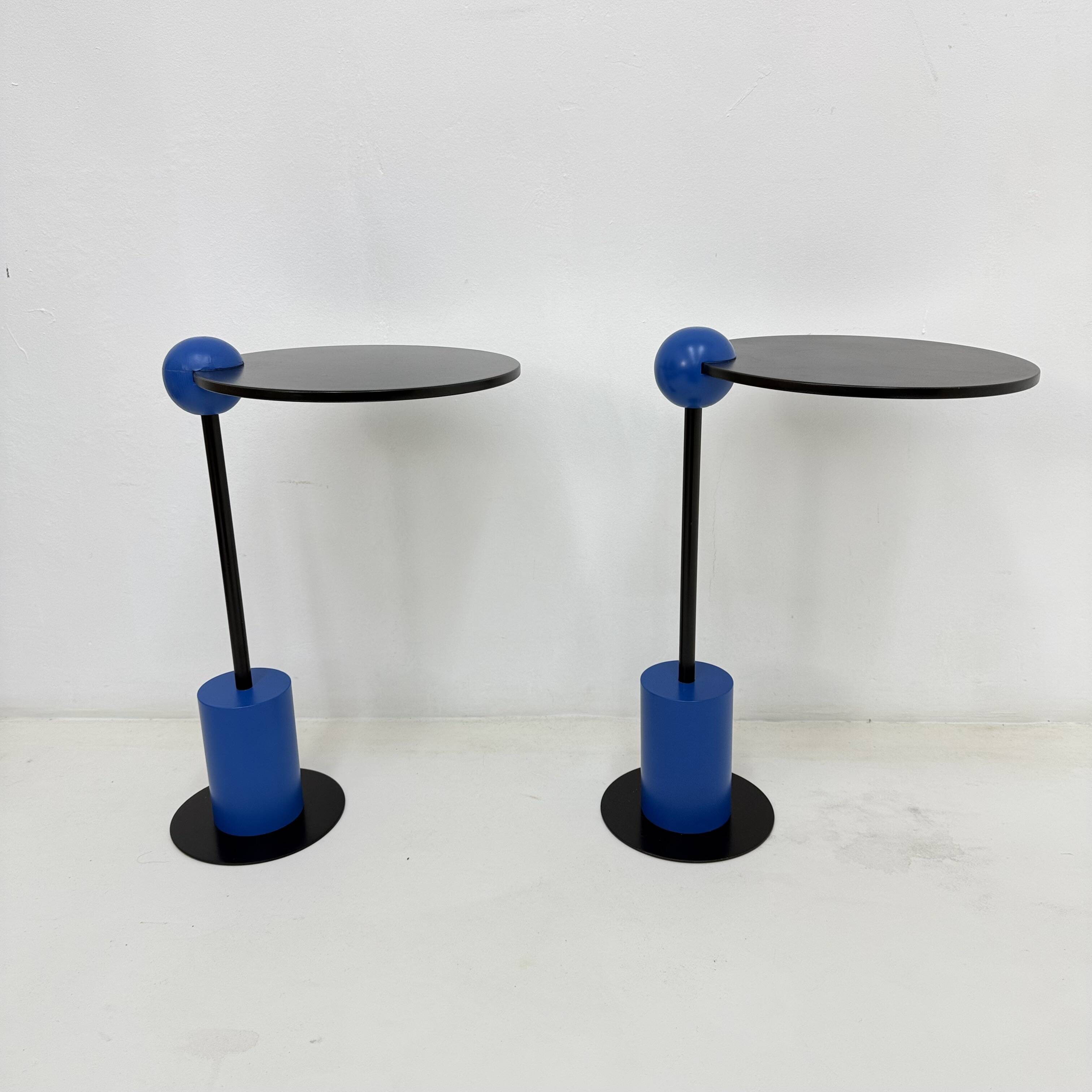 Pair of side table Edward Geluk for Arco – 1980’s ‘Piccolo’ postmodern Memp