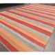 Vintage Turkish Handwoven Flatweave Wool Kilim Rug 116x220