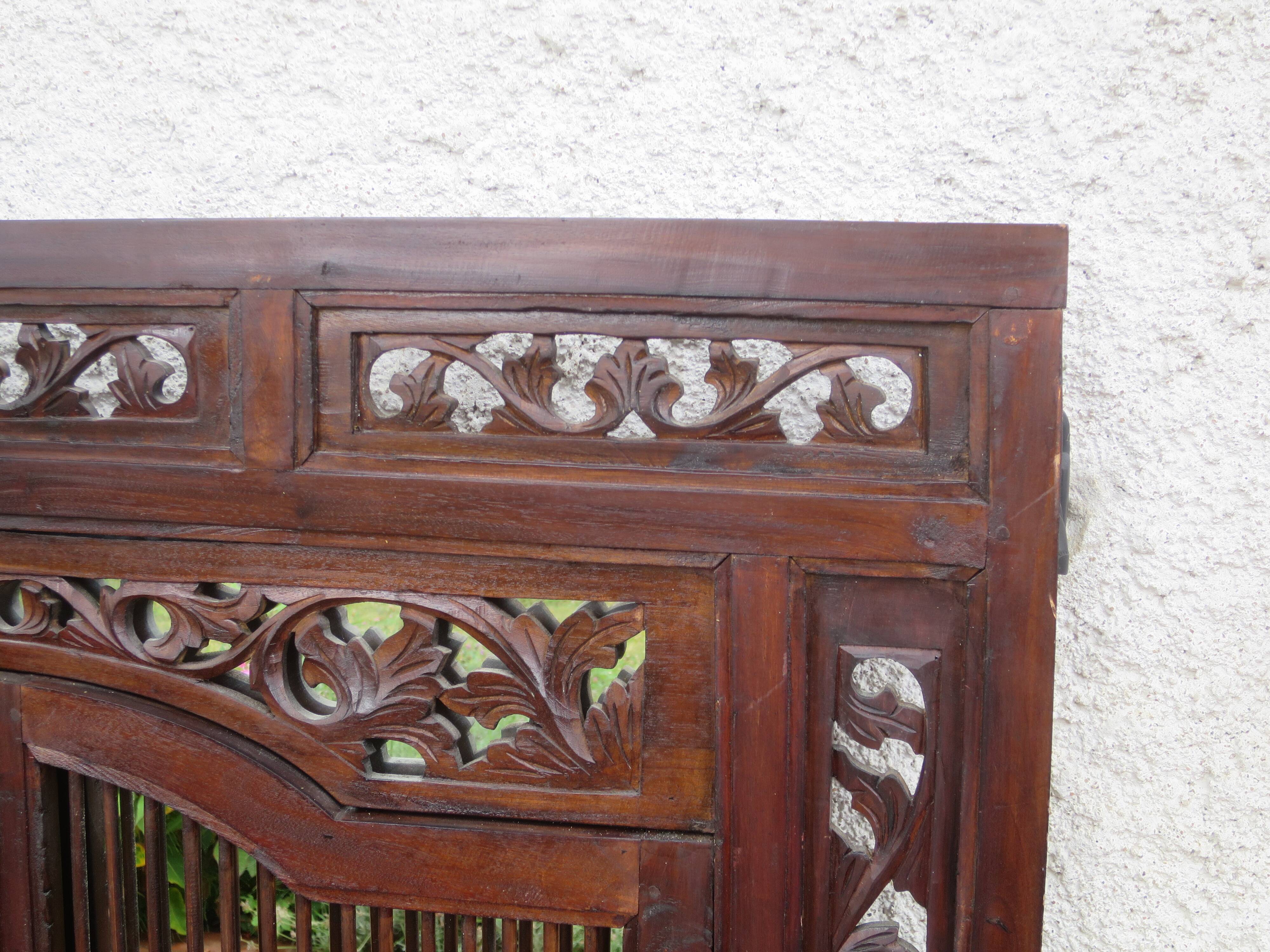 Large Indonesian shutter window mirror 120 x 130