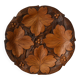 Carved wooden platter/plate from the 1950s.