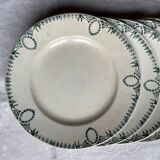 6 Saint Amand Dessert Plates Nouvelles Usines Céramiques du Nord