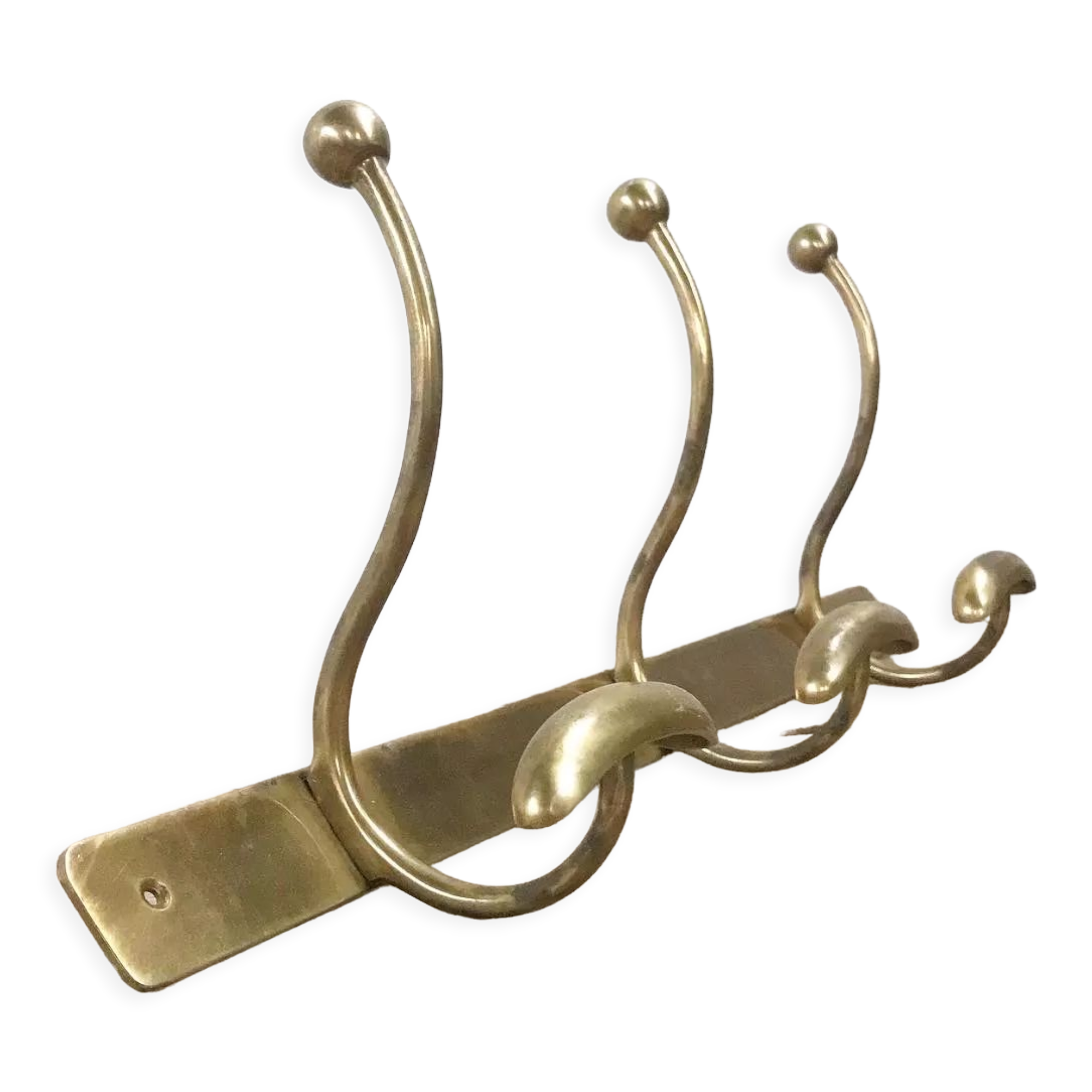 Brass coat rack