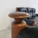 Ensemble de canapés brutalistes vintage, années 1970