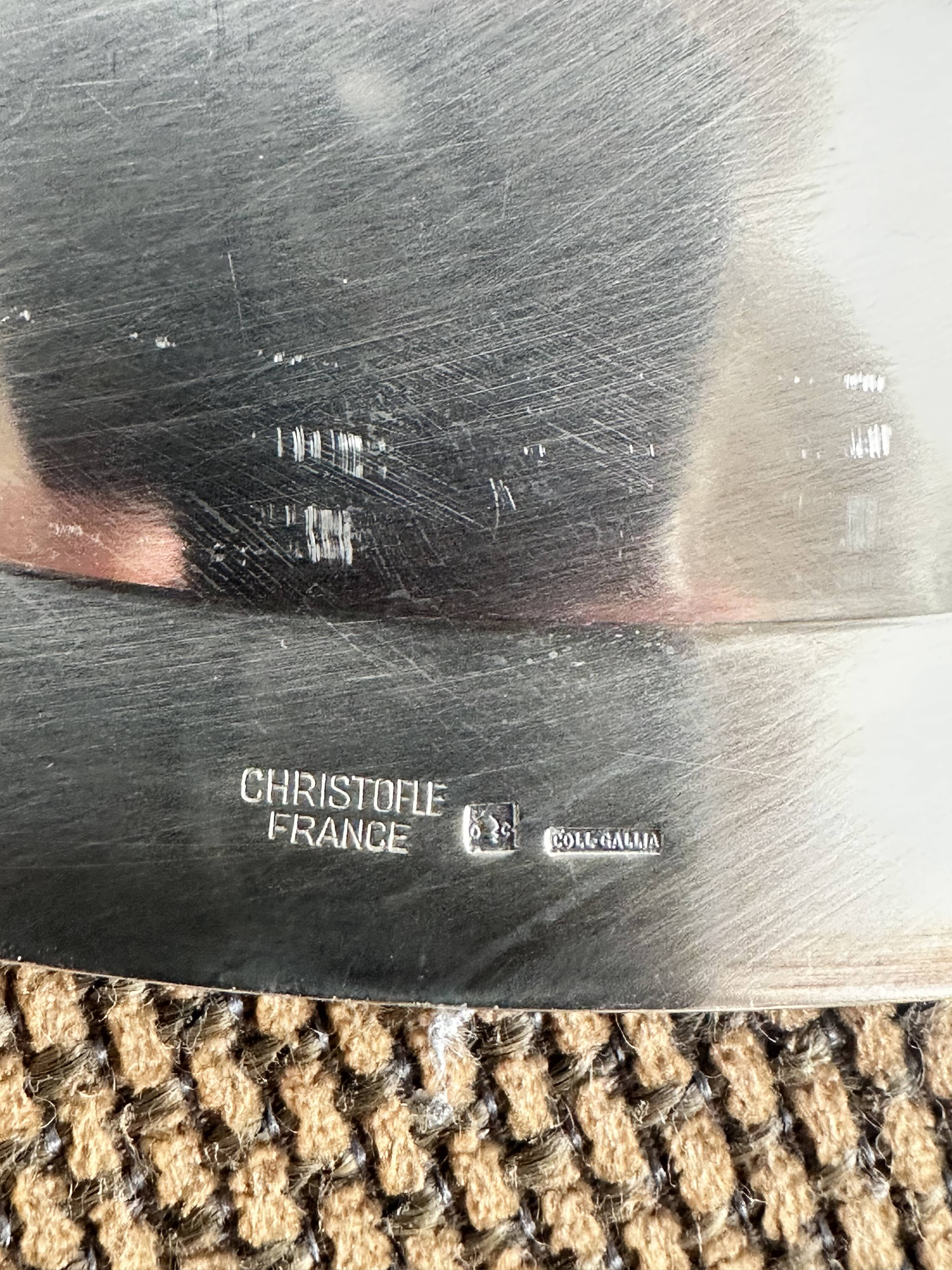 Christofle round hollow dish