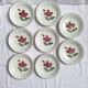 Deep plates / Salad plates with flower design, Sarreguemines model Emilie