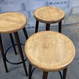 Lot of 3 old bar stools