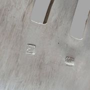 Silver-plated metal serving cutlery
