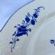 Set of 4 Bleu de Tournay iron earth plates