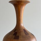 Hardwood Art Vase attributed to Maurice Bonami for De Coene Frères,