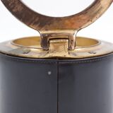 Vintage Dunhill Leather and Brass Cigar Humidor, 1960s