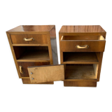 Tables de nuit italiennes Art Déco, années 1930, Set de 2