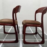 Pair of Baumann sled chairs