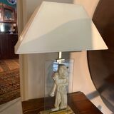 Egyptian style brass lamp