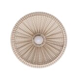 Vichy pendant light, conical shape "Malala Vichy sand and off-white"