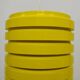 Pop Art Yellow Louvered Cylinder Pendant Lamp, Scandinavia, circa 1970